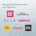 Aquasana Shower Filter | Dermatologist-recommended for softer, healthier skin & hair | Proven to reduce 90% of chlorine for 6 months | High pressure | Use your own shower head | AQ-4100NSH