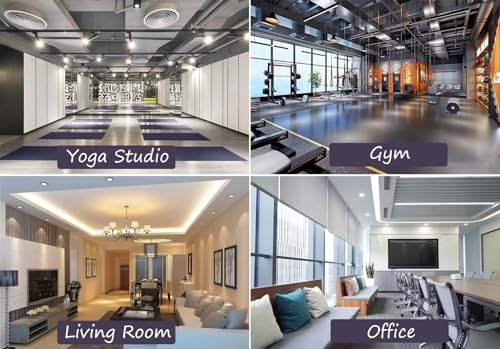 CAFIEDR Soporte Colgante para 9 esterillas de Yoga, Soporte Vertical de Pared para Estudio de Yoga, Almacenamiento de Equipo para Rodillos de Espuma y Pilates(Gold) - imagen 5