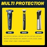 HAAMNING7 Ładowarka do golenia 5V typu C konwerter do Philips QP2724 QP2834 QP4530 MG5910 MG7910 MG9510 QP1924 QP1324 ze światłem LED (2 szt., szary)