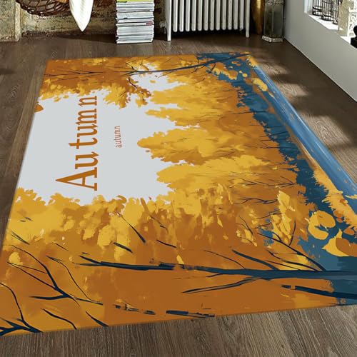 Tapis Fall Forest fin anti-trébuchement pour chambre