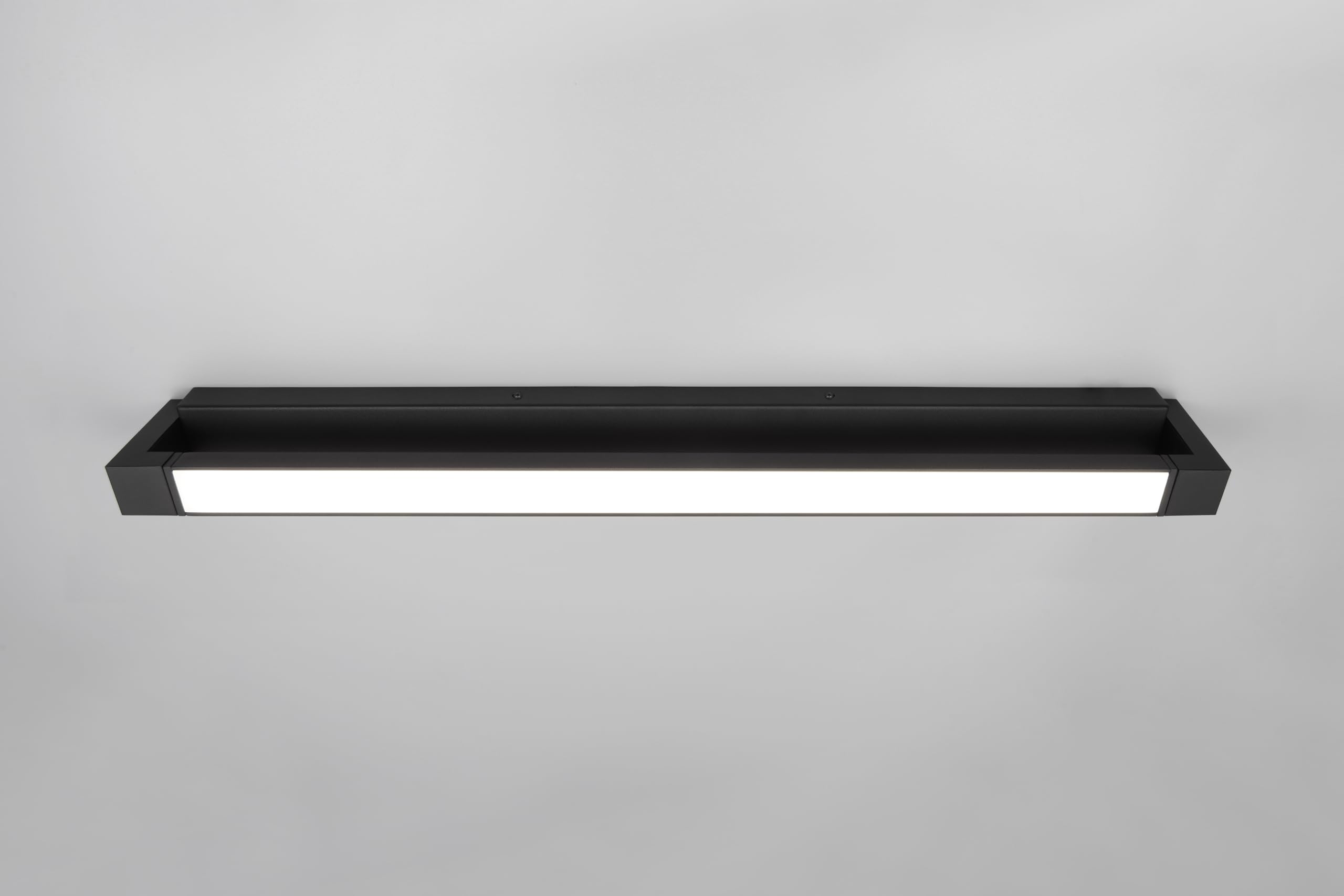 Trio Leuchten LED Badezimmer Wandleuchte Fabrizio 284779132, Aluminium Schwarz matt, 15.5 Watt LED, Lichtfarbe einstellbar, dimmbar