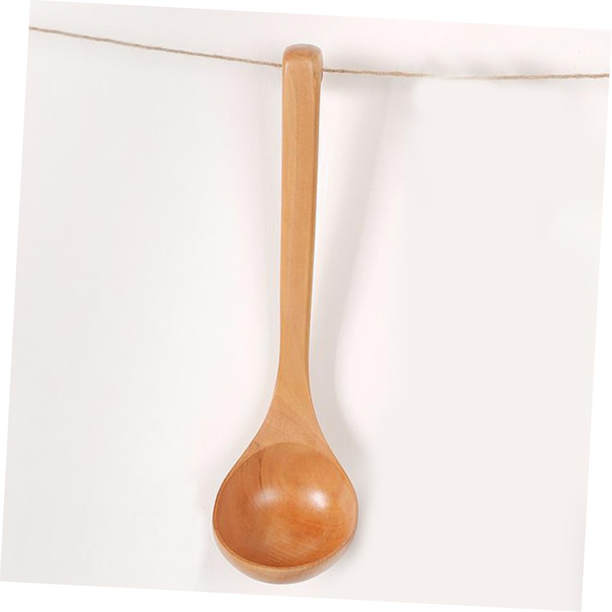 Large Wooden Soup Ladle with Long Handle for Kitchen Serving