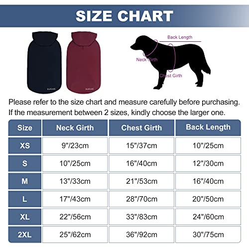 Kickred 2 Pieces Basic Cotton Dog Hoodie Sweater, Soft Pet Clothes Dog Sweatshirts, Dog Outfit Coat Pullover With Pocket And Leash Hole For Small Medium Large Dogs, 2Xl #TOP1