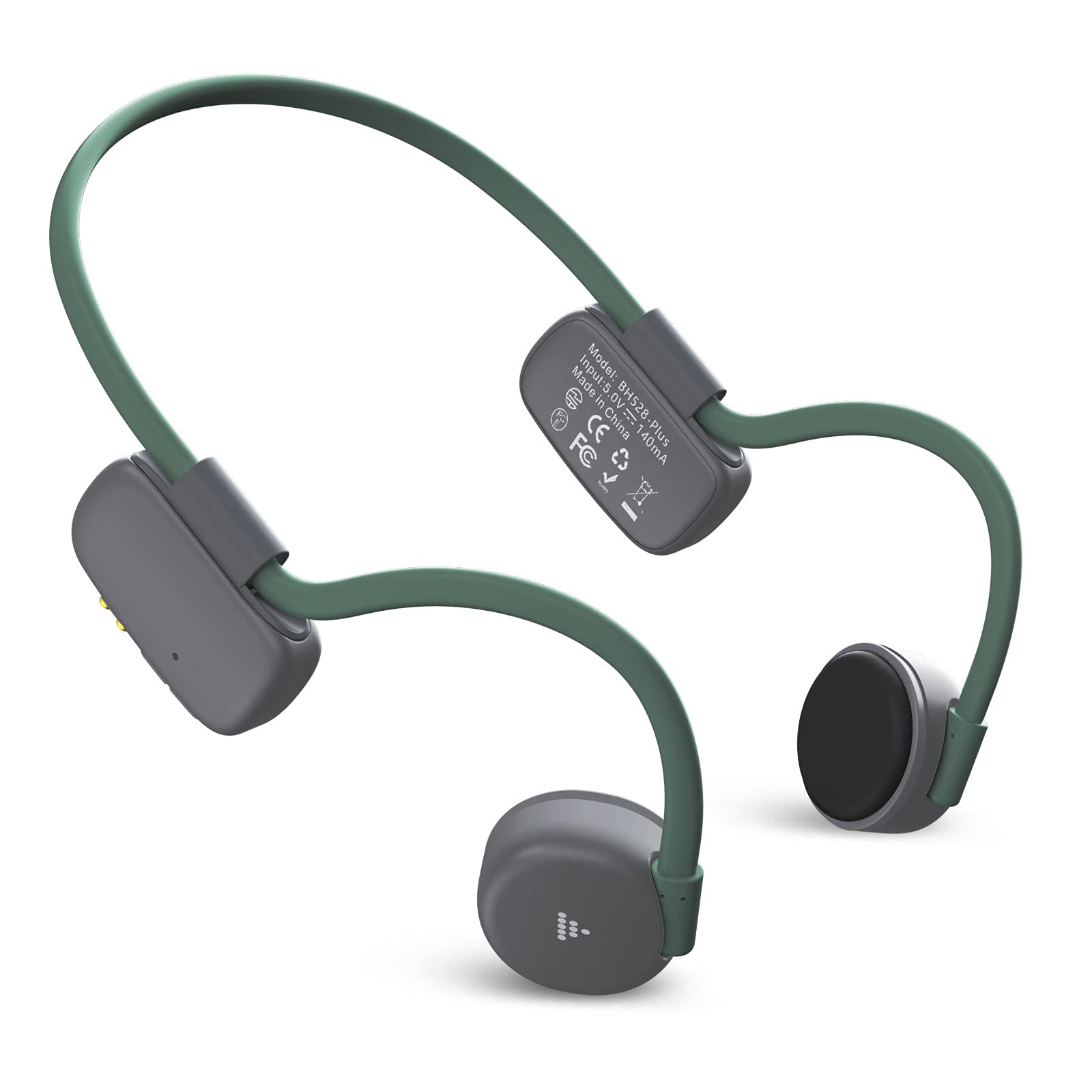 Bone Conduction Headphones with ENC Noise Cancelling MIC, Sweatproof Open-Ear Bluetooth 5.1 Headset Wireless Earphones for...