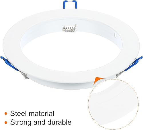 Miniatura 4 de PATIKIL Anillo de ajuste de luz de 4.6 pulgadas de diámetro interior, cubierta de luz circular de aleación de aluminio, accesorio de iluminación