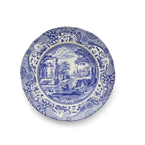 Spode-Blue-Italian-Luncheon-Plates-Set-of-4-9-Inch-Made-of-Earthenware-Dinner-Salad-and-Appetizer-Plate-Serving-Plate-Dishwasher-Safe-Made-in-England