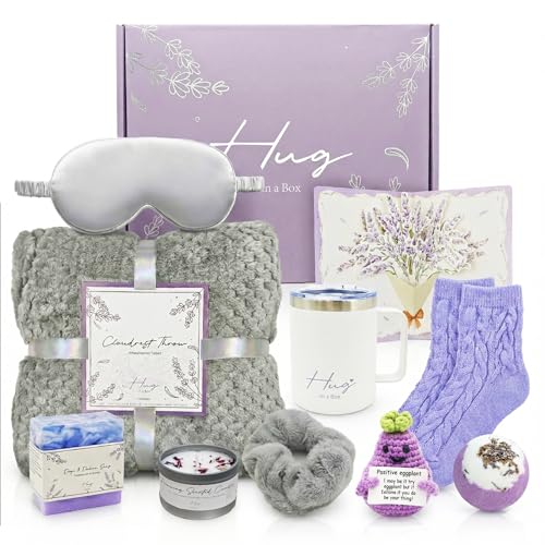 Birthday Gifts for Women - Lavender Spa Gift Basket for