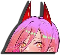 Vista 1 de Calcomanías de Anime de 5.1 Pulgadas para Automóvil, Dibujos Animados Asomándose, Ventana, Maletero, Laptop, Parachoques, Calcomanías, Tapa