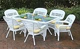 Tortuga Outdoor Portside 7 Piece Patio Dining Set, White