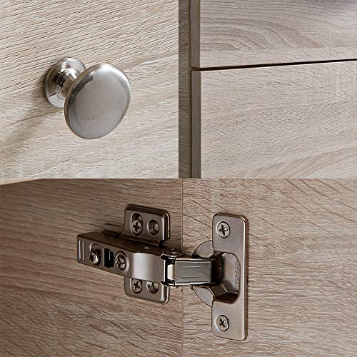 Wenore Home 18 inch Bathroom Vanity, Small Bath Vanity with Sink Single Bathroom Vanity Cabinet with Ceramic Sink,Modern Bathroom Vanity and Sink Combo,1 Door 1 Drawer,Gray Wood Grain