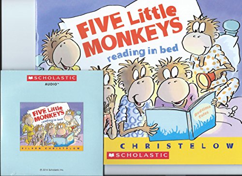 Five Little Monkeys Reading in Bed Paperback Bo... 054581488X Book Cover