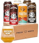Northern Monk Brew Father's Day Craft Beer Gift Set for Men - 6 x 440ml Beers & Glass - 2 x FAITH...