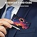 VstaDank Boho Sun Business Card Holder Fashion Aluminum Alloy Flip Cover Credit Card Holder High End Professional Name Cards Case Exquisite Pocket Metal Cards Holder for Work
