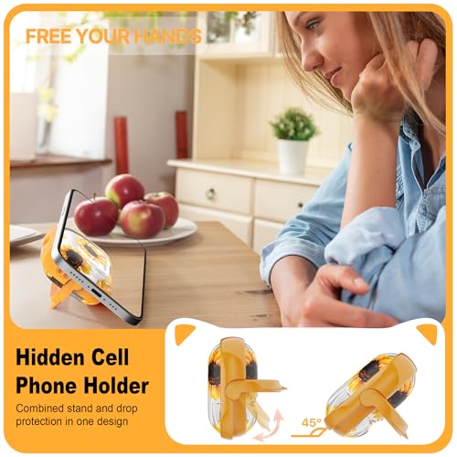 Coque AirPods Pro 2 avec support téléphone portable intégré RFUNGUANGO multicolore