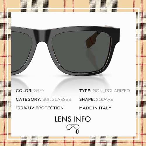 BURBERRY BE4293 Square Shape Acetate Sunglasses with eSHADES Luxury Eyewear Kit Bundle4