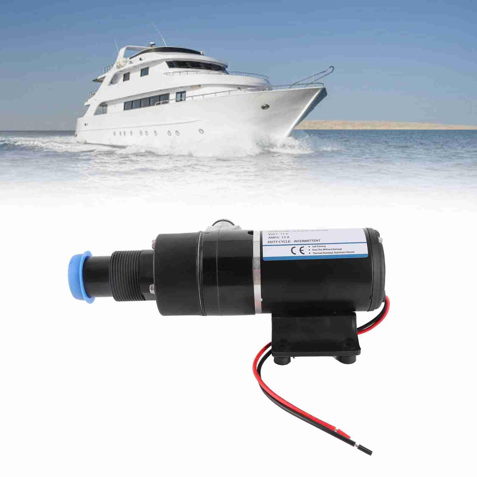 Marine Zerkleinerer-Abfallpumpe, Selbstansaugend mit Trockenlaufschutz, Edelstahlschneider, für Yachtboote