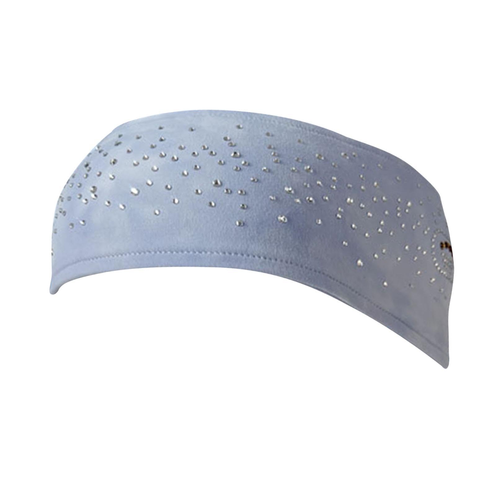 Figure Skating Headband Warm Portable Hair Band for Women Men Workout Sports Cloudy Blue|Sporting Goods|Fitness, Running & Yoga|Clothing & Accessories|Sweatbands-image-13