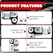 OKQX 2-Pack Heavy Duty Exhaust Hanger Bracket - Galvanized Heavy Duty Universal Exhaust Pipe Hangers with Swivel Open End Design for RV, Trucks & Automotive Customization