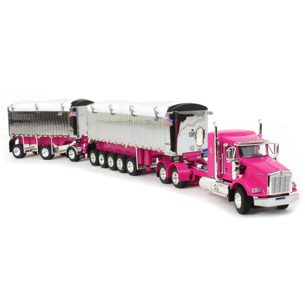 Amazon.co.jp: DCP `1/64 ピンク/クロム ケンワース T800 w/Chrome