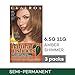 Clairol Natural Instincts Semi-Permanent Hair Dye, 6.5G Lightest Golden Brown Hair Color, 3 Count