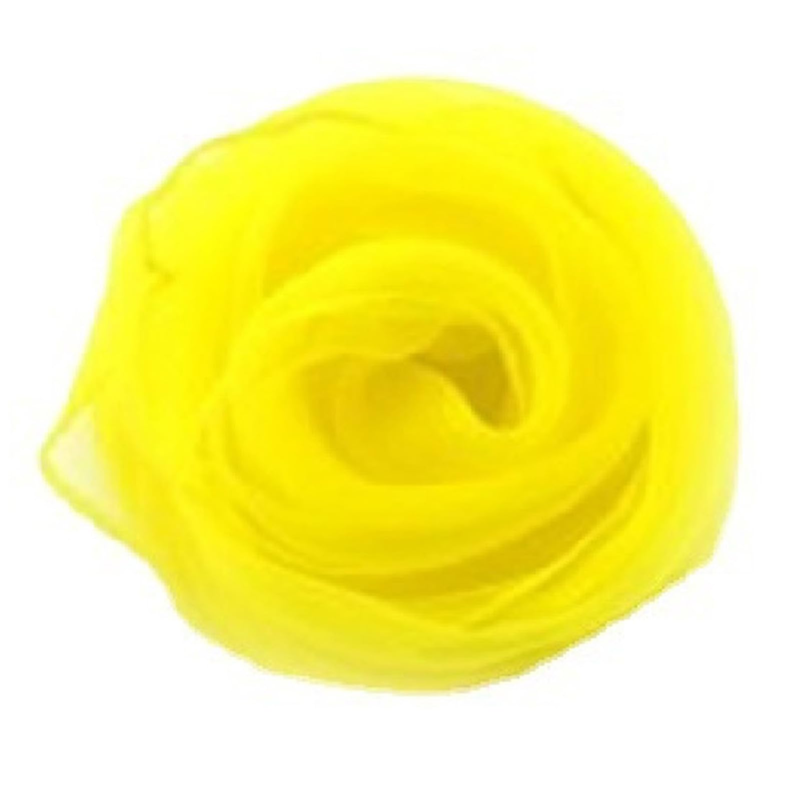 Omabeta Sciarpa da Gioco per Bambini Sciarpa di Seta da Giocoleria Colorata Brillante per Aiuti Educativi sul Ritmo della Musica da Ballo (Gialla)