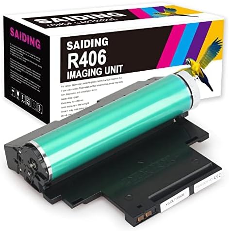 SAIDING R406 Imaging Drum Unit Replacement for Samsung CLT 406 24000 Pages for CLP-360, 365, 365W, 368, CLX 3300, 3305, 3305FN, 3305FW, 3305W, Xpress C460FW, C460W Printer 16000 Pages