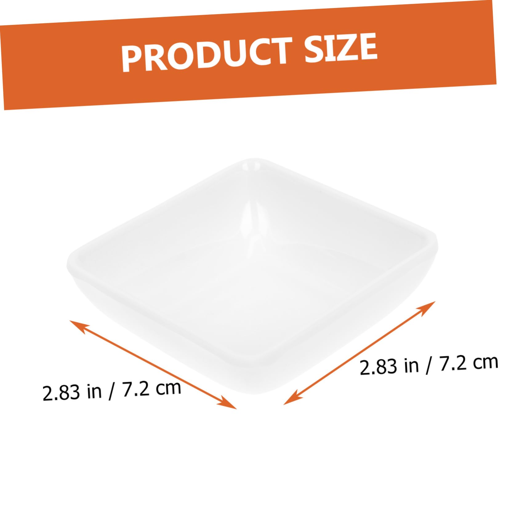Cabilock 4Pcs Unbreakable Dipping Sauce Dish Condiment Plates for Spices Appetizers and Sauces for Home Kitchen Tableware