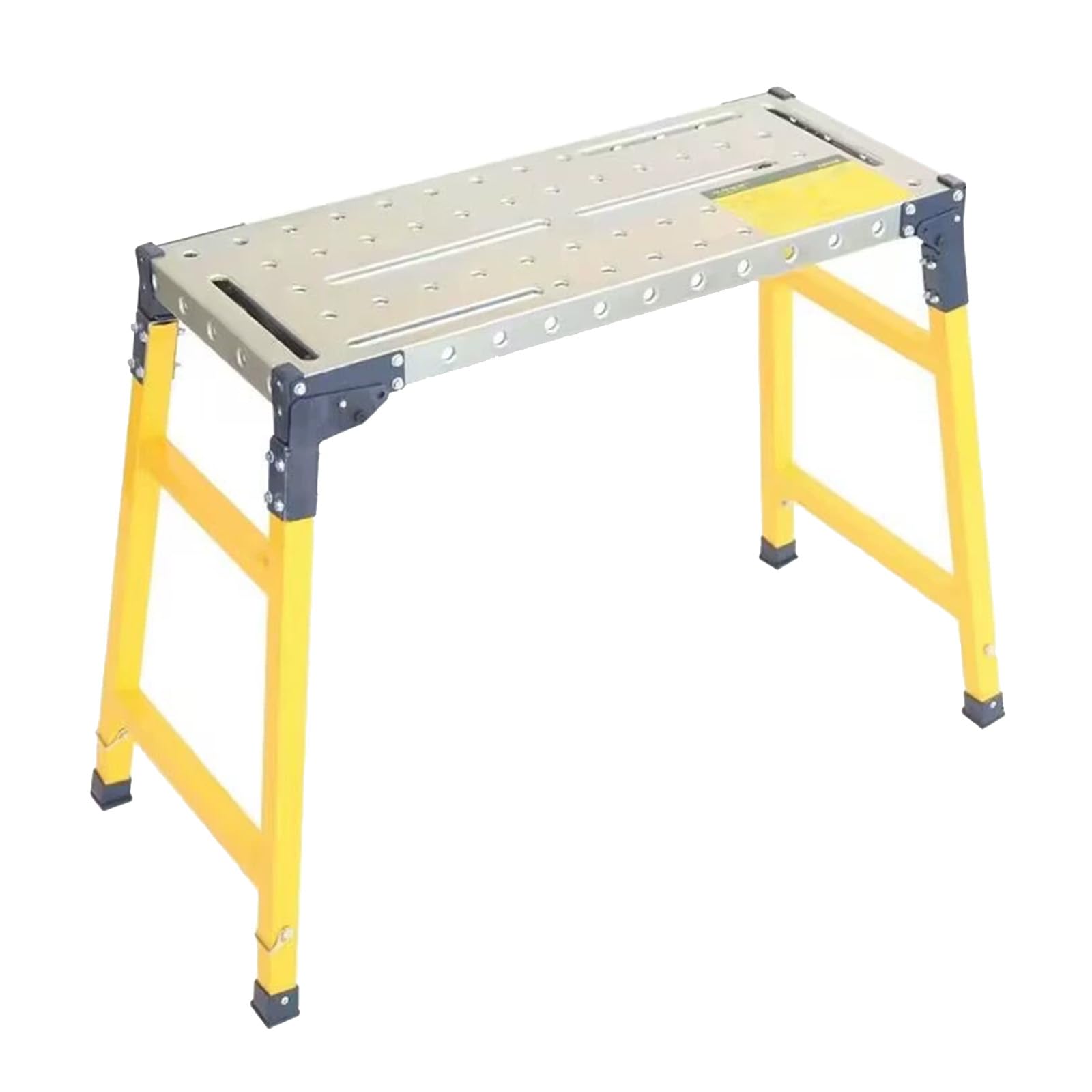 Plataforma de Trabajo Portátil Multifuncional de Aluminio,Plataforma de andamio,Plataforma de trabajo de aluminio para limpieza de techo,pintura y lavado de automóviles,carga máxima (Size:27.5*14.1in)