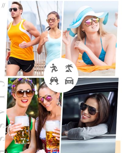 Image of Frienda 3 Pairs Mens Sunglasses Oversized
