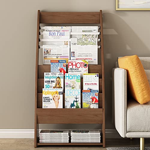 Porte-revues en bois compact pour ranger magazines et disques - 2