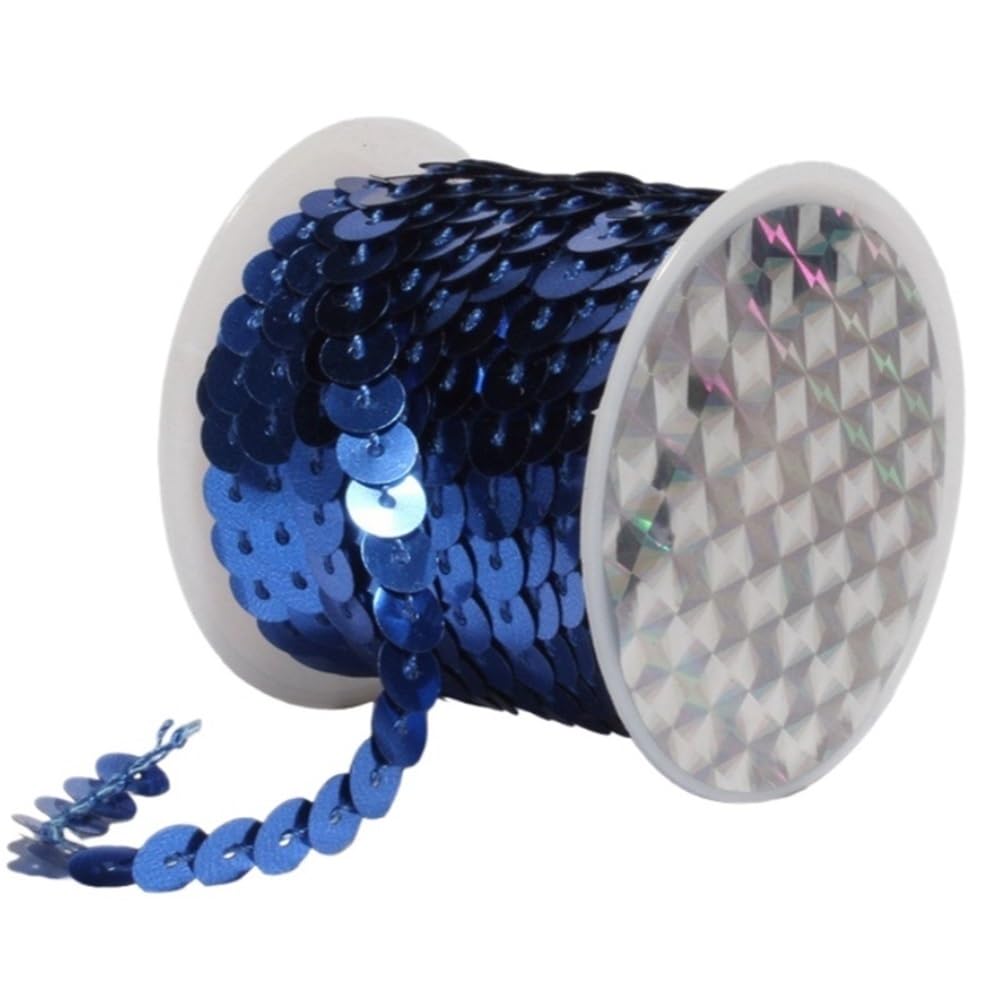 Chaîne de garniture de paillettes à paillettes, bande en PVC de 5M x 6mm