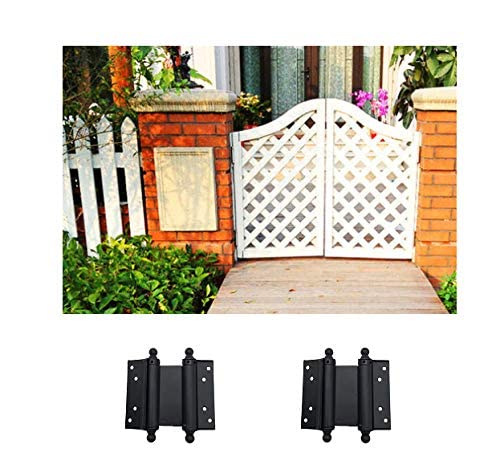 Matte Black Double Action Hinge Ball Heavy Duty Saloon Door Hinges Swinging Door Hinges With Screws, A Pair #TOP4