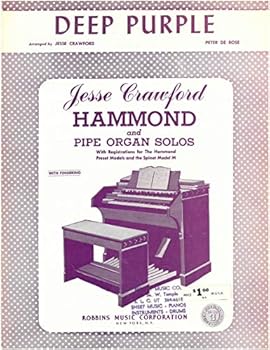 Sheet music Deep Purple arr. for Hammond and Pipe Organ pub. Robbins Book