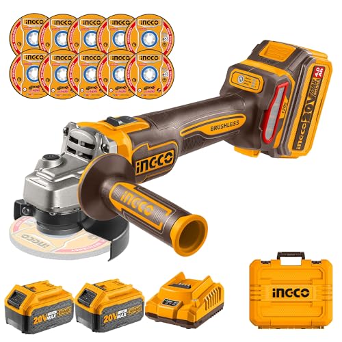 INGCO 20V 1200W R[hXAOOC_[ 125mm M14 24.0Ahobe[1̏[dt 10̃JbeBOfBXNt CAGLI2212533E