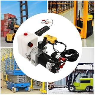 Pompe hydraulique 12 V, pompe hydraulique électrique 2850 tr/min, pompe hydraulique pour remorque basculante, benne basculante à action simple, groupe hydraulique pour remorque basculante, élévateurs