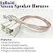 Danbojit 2 Pack Speaker Wire Harness Adapter Replacement for Nissan (2004-2021) & Infiniti (2006-2018) Speaker Connector Harness Adapter