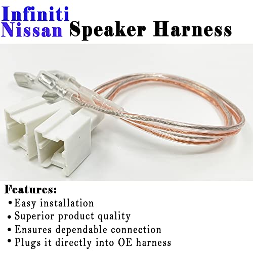 Danbojit 2 Pack Speaker Wire Harness Adapter Replacement for Nissan (2004-2021) & Infiniti (2006-2018) Speaker Connector Harness Adapter by Danbojit - Used condition - Image 2