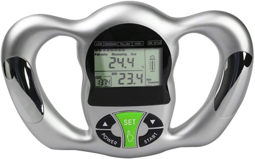 Ranoff Electronic Hand Grip Fat Measuring Instrument Hot Body Fat Monitor Hand Held Body Mass Index BMI Health Monitor (Green)
