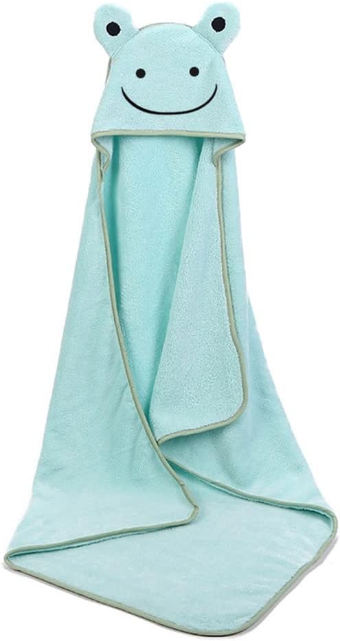 Bath Towel Girl Towel Newborn with Hood Cartoon Coral Fleece Infant Towels Blanket Newborn Bathrobe Infant (A 1ps)