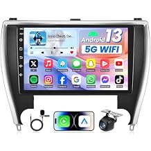 8 Core Android 13 Upgrade Car Radio for Toyota Camry 2015-2017 10.1" 1280 * 800 Touchscreen Car Stereo Wireless Carplay Android Auto Backup Camera Mirror Link Bluetooth GPS 5G WiFi SWC FM RDS DSP