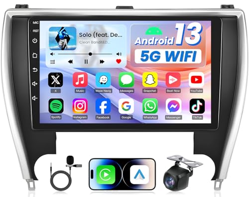 8 Core Android 13 Upgrade Car Radio for Toyota Camry 2015-2017: 10.1" 1280 * 800 Touchscreen Car Stereo Wireless Carplay Android Auto Backup Camera Mirror Link Bluetooth GPS 5G WiFi SWC FM RDS DSP by Fortdows - Used condition - US$104.06