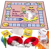 2 Dados eróticos Dónde y Cómo, No apto para menores, contiene piezas pequeñas.Juego de la Pareja 2 Jugadores Contenido: Tablero de La Pareja EmojisTareas del Hogar y momentos eróticos emojis, 2 Cubiletes, Fichas de 2 colores, 2 Dados puntos, 2 condones aromáticos Fresa, 2 Dados eróticos Donde y como, Esposas Metálicas de juguete, llaves, Plumerito cosquillas nuevas sensaciones, Dado Hinchable Tareas del Hogar y Boa plumas Queen ó King Productos realizados a mano, creado en España