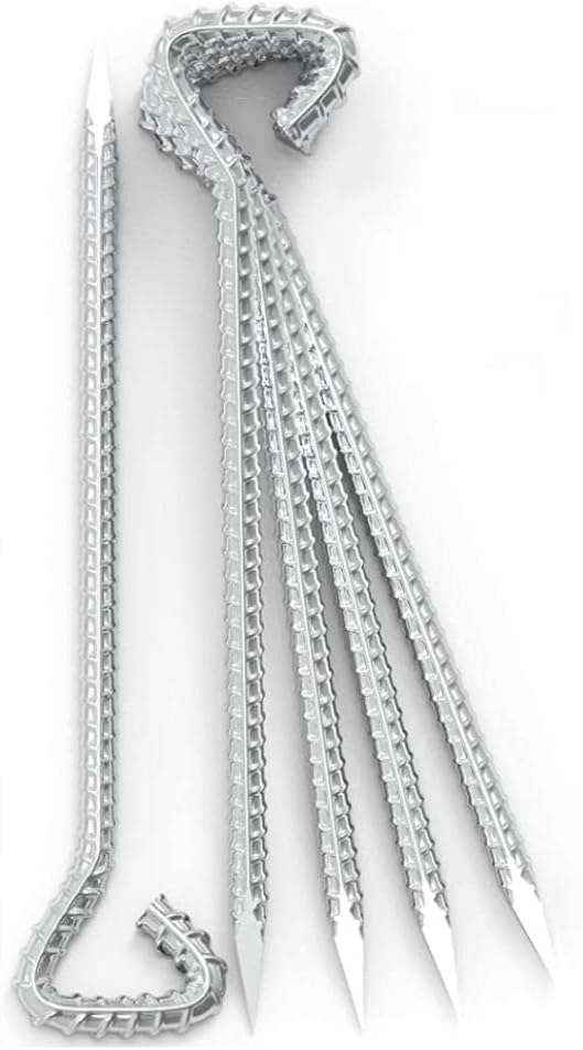 Sharp Tent Pegs 5 Pack - 12 inch Galvanized Strong Tent Stakes Heavy Duty - Steel Stakes for Sand, Camping, Wedding, Mountains