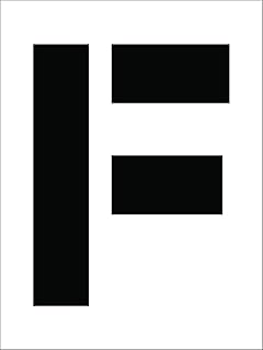 NMC National Marker Corp. PMC12-F Stencil, Letter F, 12 Inch