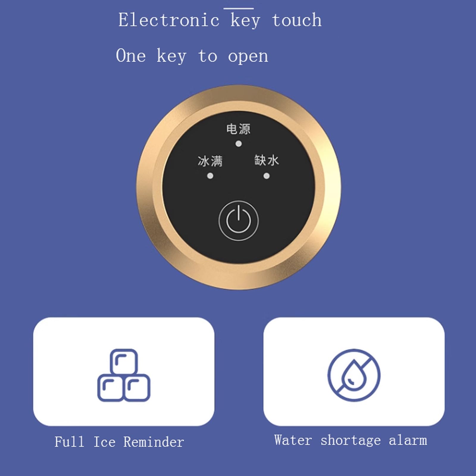 Máquina para fabricar hielo sobre encimera Máquina for hacer hielo en encimera, máquina for hacer hielo con asa, máquina for hacer hielo autolimpiante, 22 libras/24 horas, 9 cubitos de hielo listos en