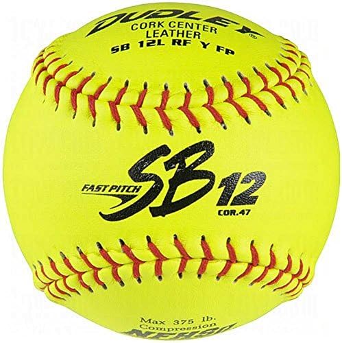 DUDLEY Sb 12L Nfhs Fastpitch Leather Softballs 12 Ball Pack