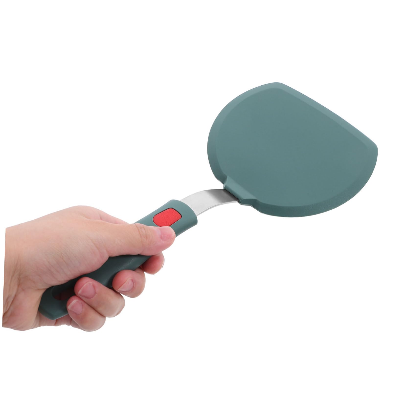 ABOOFAN 3 Stück Silikonspatel Küchenspatel Silikon Silikonspoonula Pfannkuchenwerkzeuge antihaftbeschichteter Pfannenwender Flexibler Pizza Spatel Silikonwender Kieselgel Dunkelgrün