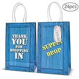 UOONY 24pcs Game Party Bags Video Game Drop Favor Bags For Birthday Party Themed Party Supplies Thank You Gift Bags with 24 Thank You Tags