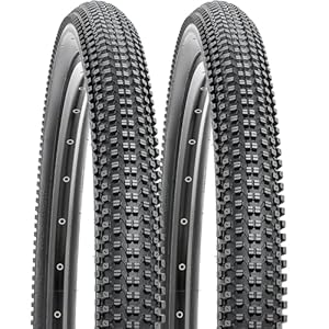 YUNSCM 2-PCS 24″ Mountain Bike Tires 24×2.35/57-507