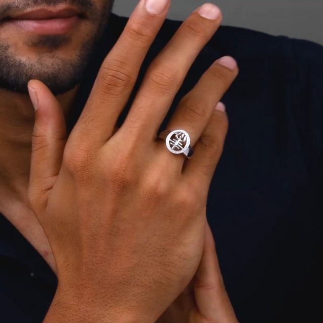 GIVA 925 Silver Trishul Ring For Him,Fixed Size,Indian - 21| Gifts